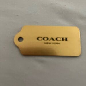 Coach Gold Metallic Tag